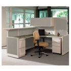L Shaped Reception Station, CD06489 L Shaped Reception Station, CD06489