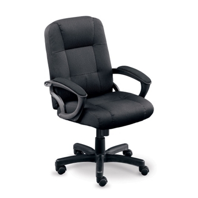Stellar Fabric Mid-Back Chair with Memory Foam Seat, 50839