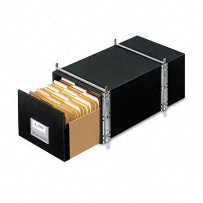 StaxOnSteel boxes are used for heavy duty filing and storage.