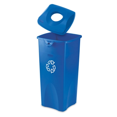23-Gallon Recycling Receptacle with Can Lid, 91043