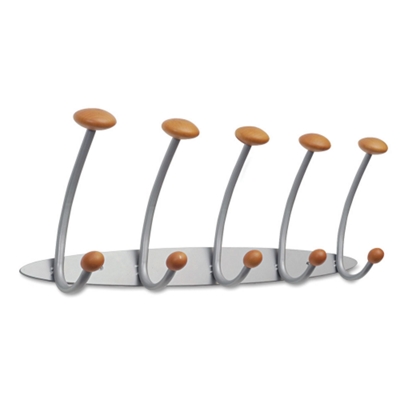 Five Peg Wall-Mount Coat Rack, 91341
