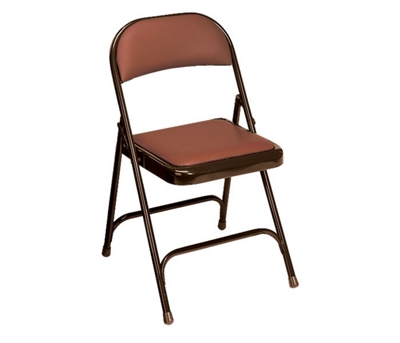 Folding Chair with Padded Vinyl Seat and Back