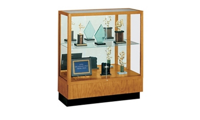 Counter Height Classic Display Case with Fabric Backing