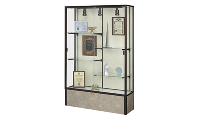 Bronze Frame and Beige Stone Base