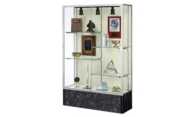 48" Wide Lighted Floor Display Case