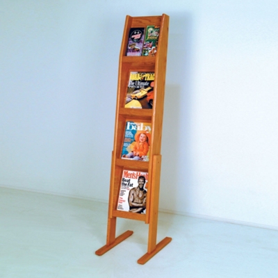 Literature Rack with 8 Pockets, 33190
