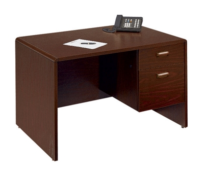 Mahogany Single Pedestal Desk - 48"x30", 10476