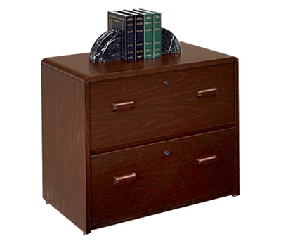 Mahogany Two Drawer Lateral File, 10477