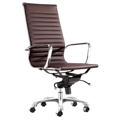 Brown High-Back Chair, 56702
