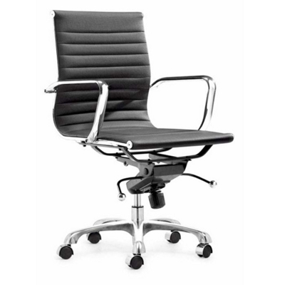 Black Mid-Back Chair, 56699