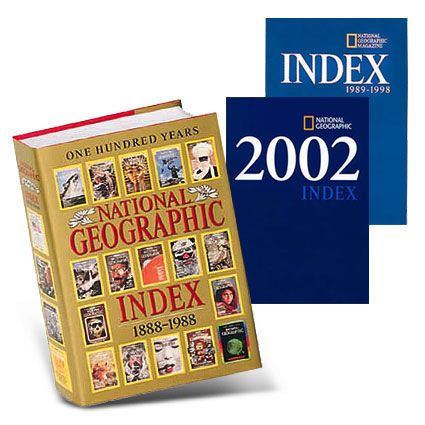 National Geographic 100 Year Index (1888-1988)