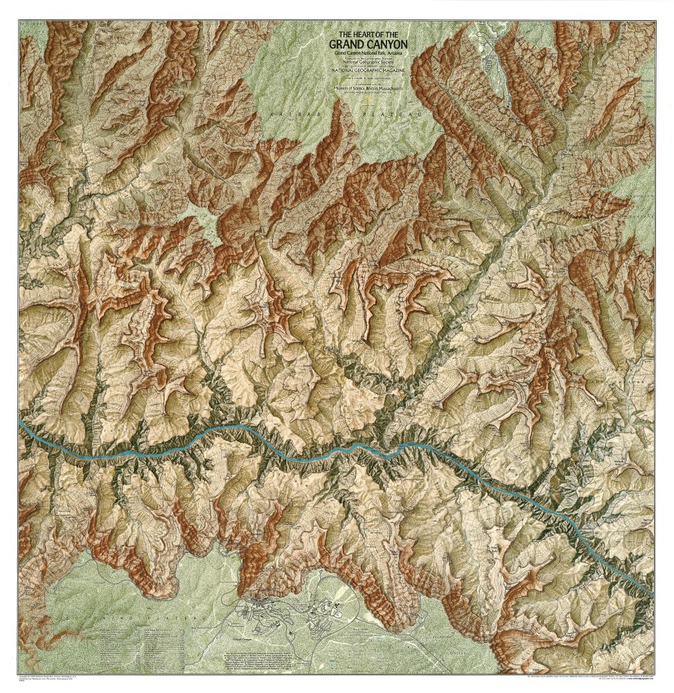 Heart of the Grand Canyon Map