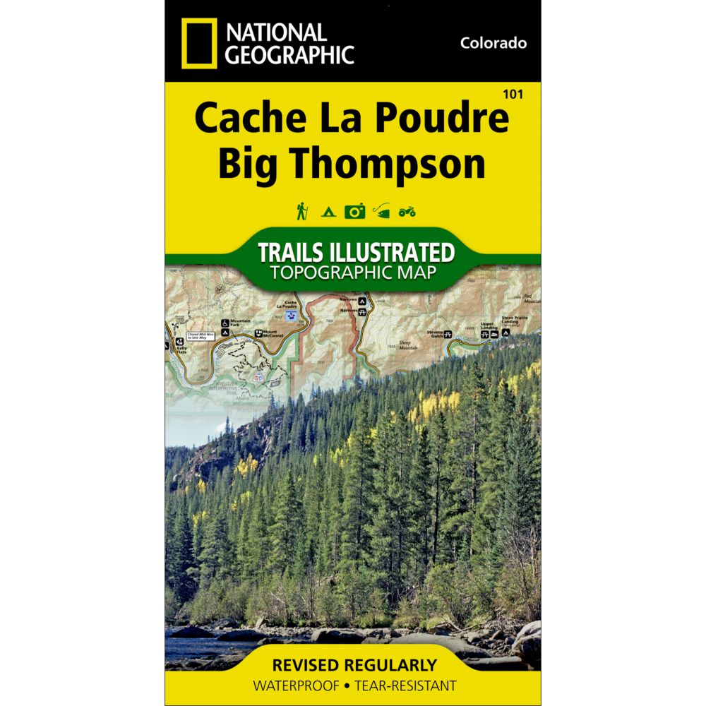 National Geographic Cache La Poudre/Big Thompson Trail Map