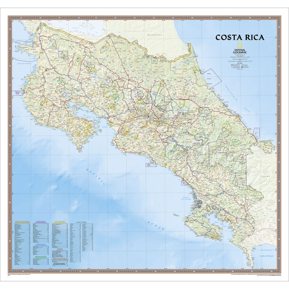 Costa Rica Political Map