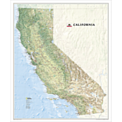 California Wall Map, Laminated