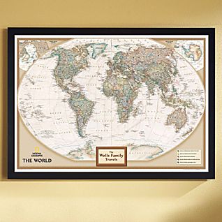 National Geographic ''My World'' Personalized Map (Earth-toned)
