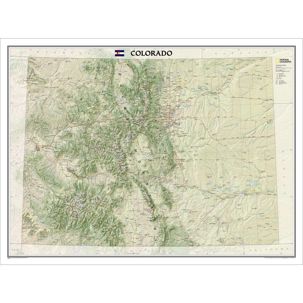 Colorado Wall Map