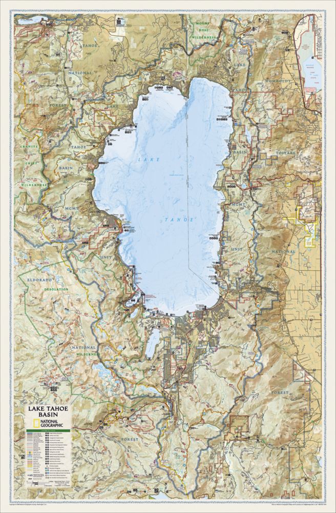 Lake Tahoe Basin Map