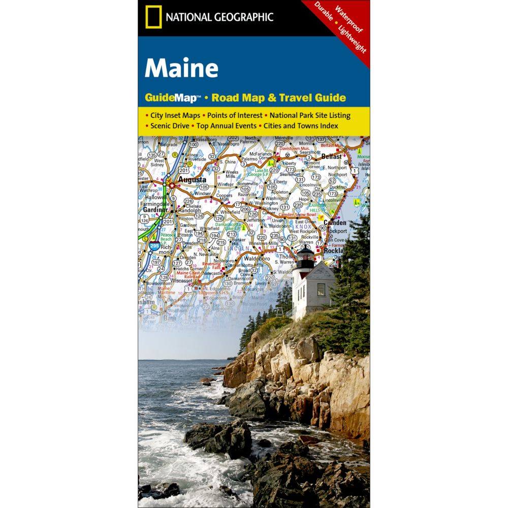 Maine State Guide Map - Updated
