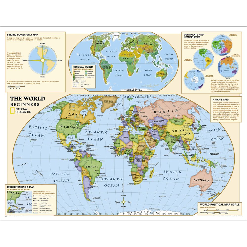 Beginners World Education Map (Grades K-3)