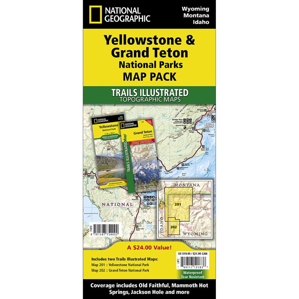 Yellowstone / Grand Teton National Park Map Pack