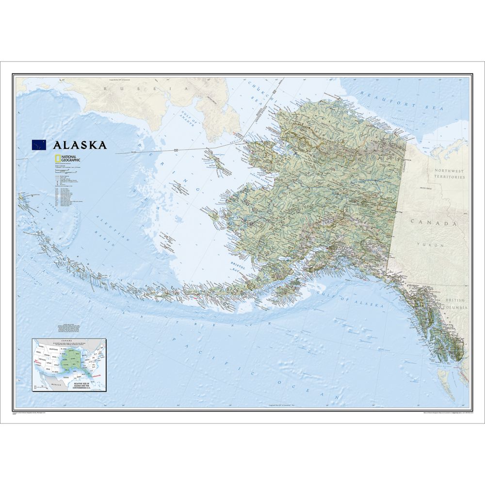 Alaska Wall Map