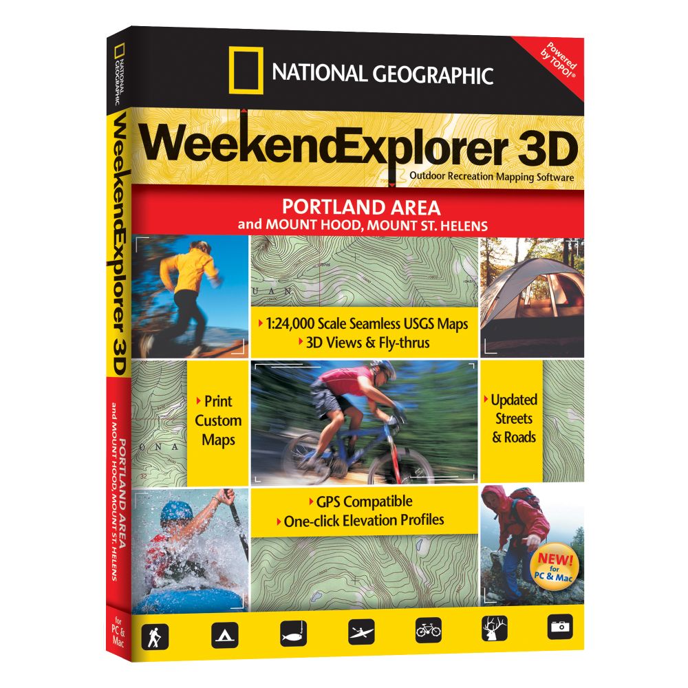 National Geographic Weekend Explorer 3D - Portland Area CD-ROM