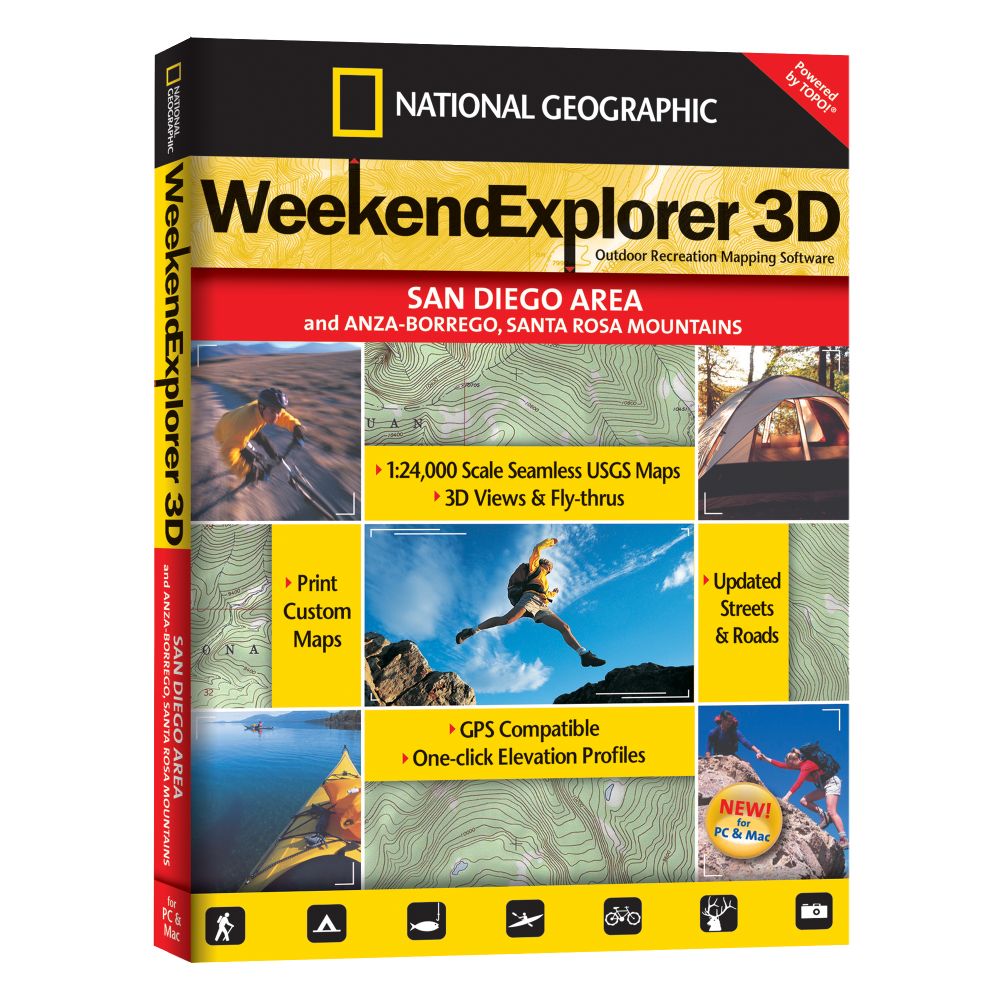 National Geographic Weekend Explorer 3D - San Diego Area CD-ROM