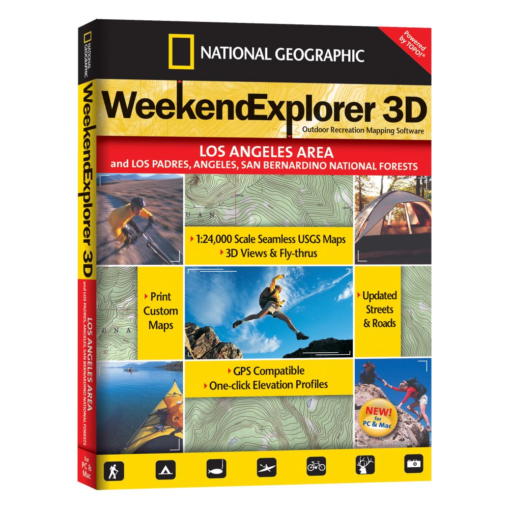 Weekend Explorer 3D - Los  Angeles  Area & Los Padres, Angeles, San Bernadino NF