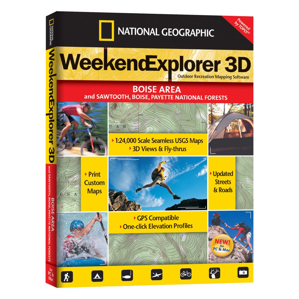 National Geographic Weekend Explorer 3D - Boise Area CD-ROM