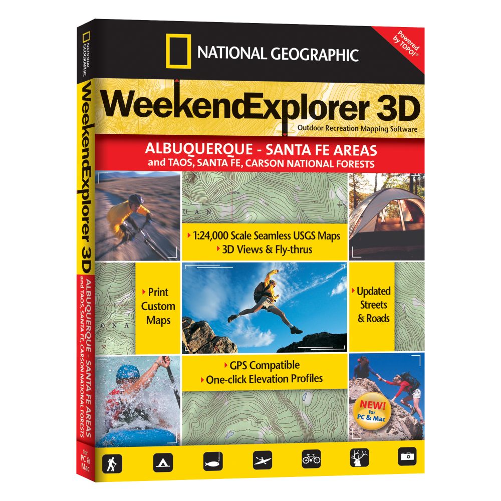 Weekend Explorer 3D - Albuquerque - Santa Fe Areas and Taos, Santa Fe & Carson National Forests