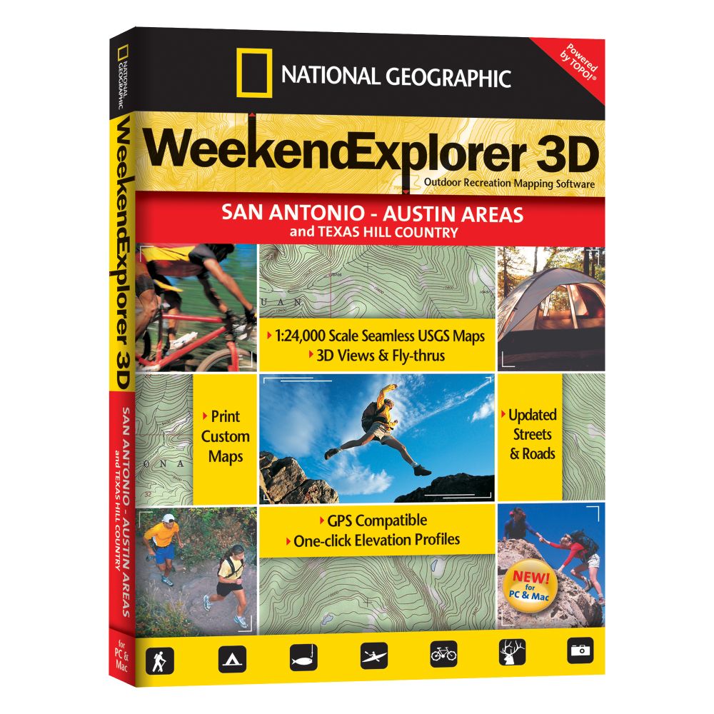 Weekend Explorer 3D - San Antonio - Austin Areas and Texas Hill Country