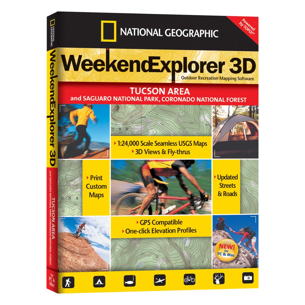 Weekend Explorer 3D - Tucson Area and Saguaro National Park, Coronado National Forest