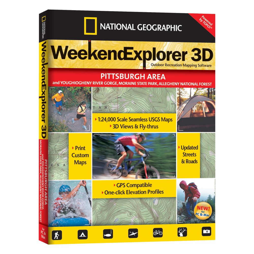 Weekend Explorer 3D - Pittsburgh Area and Youghiogheny River Gorge, Moraine State Park, Allegheny National Forest