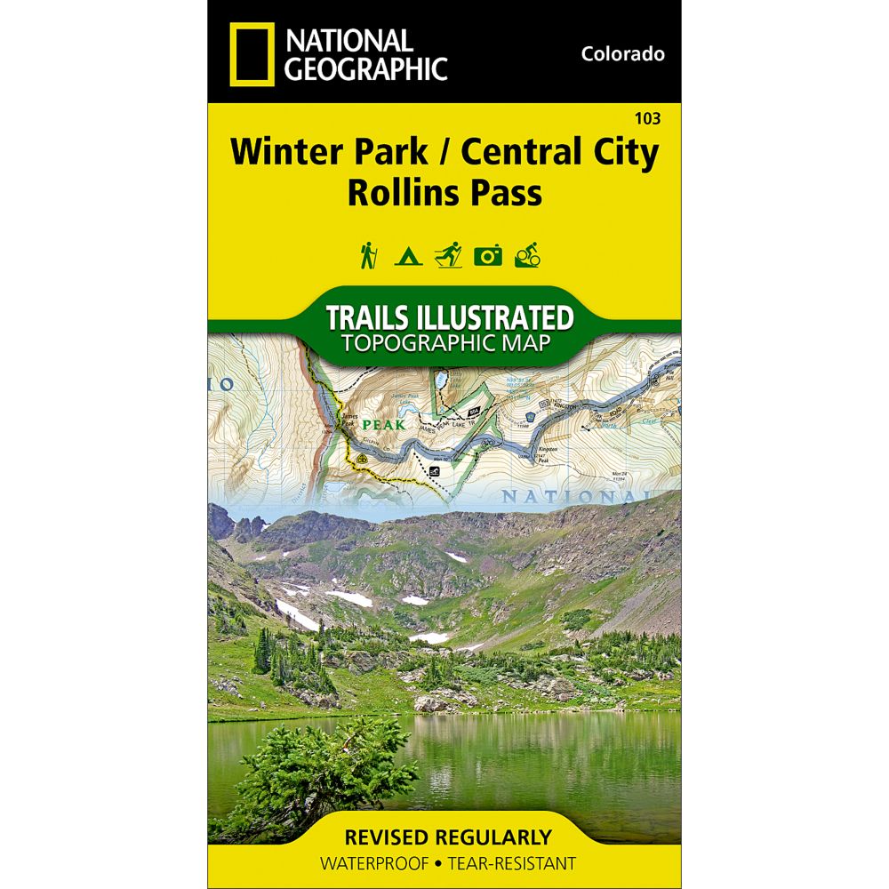 National Geographic Winter Park/Central City/Rollins Pass Trail Map 