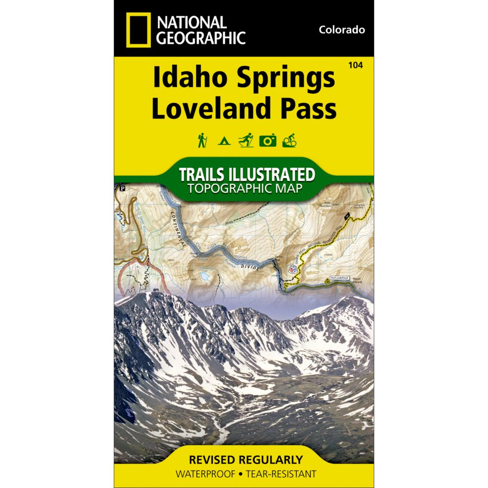 National Geographic Idaho Springs/Georgetown/Loveland Pass Map