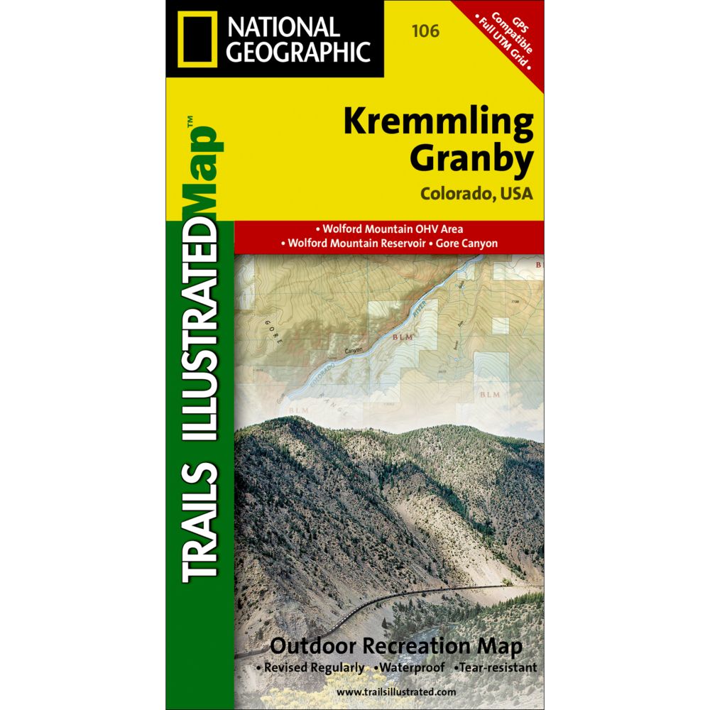 National Geographic Kremmling/Granby Trail Map 