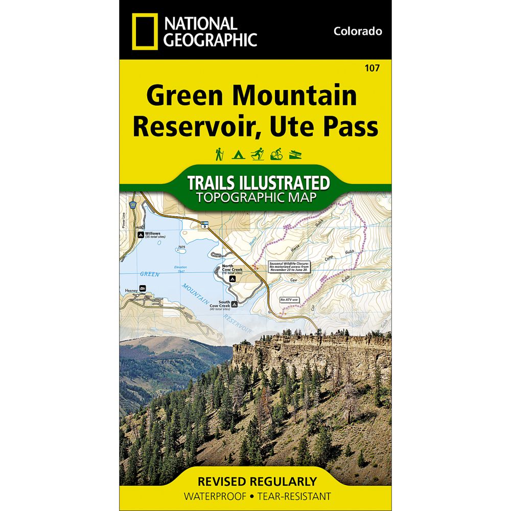 107 Green Mountain Reservoir/Ute Pass Trail Map