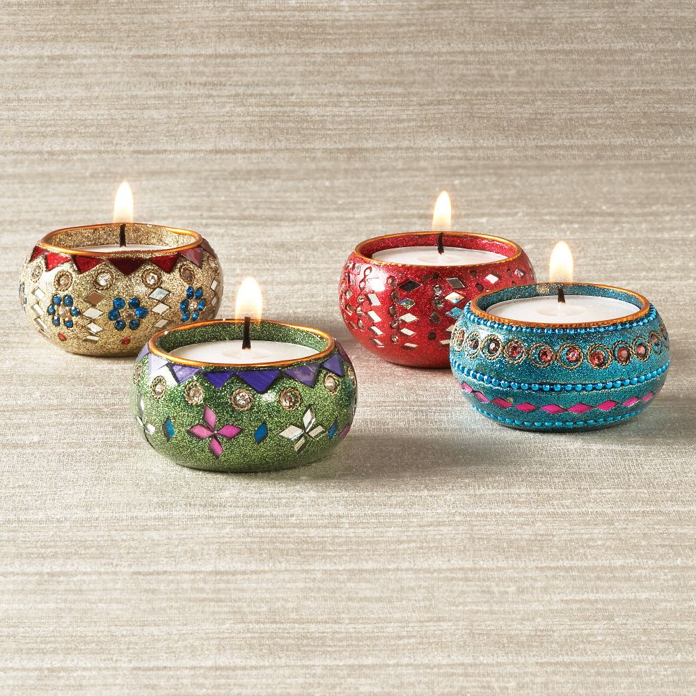 Festival of Lights Mirrored Votives