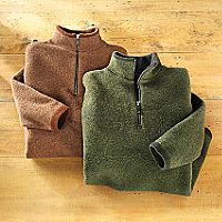 Scottish Wool Zip Pullover