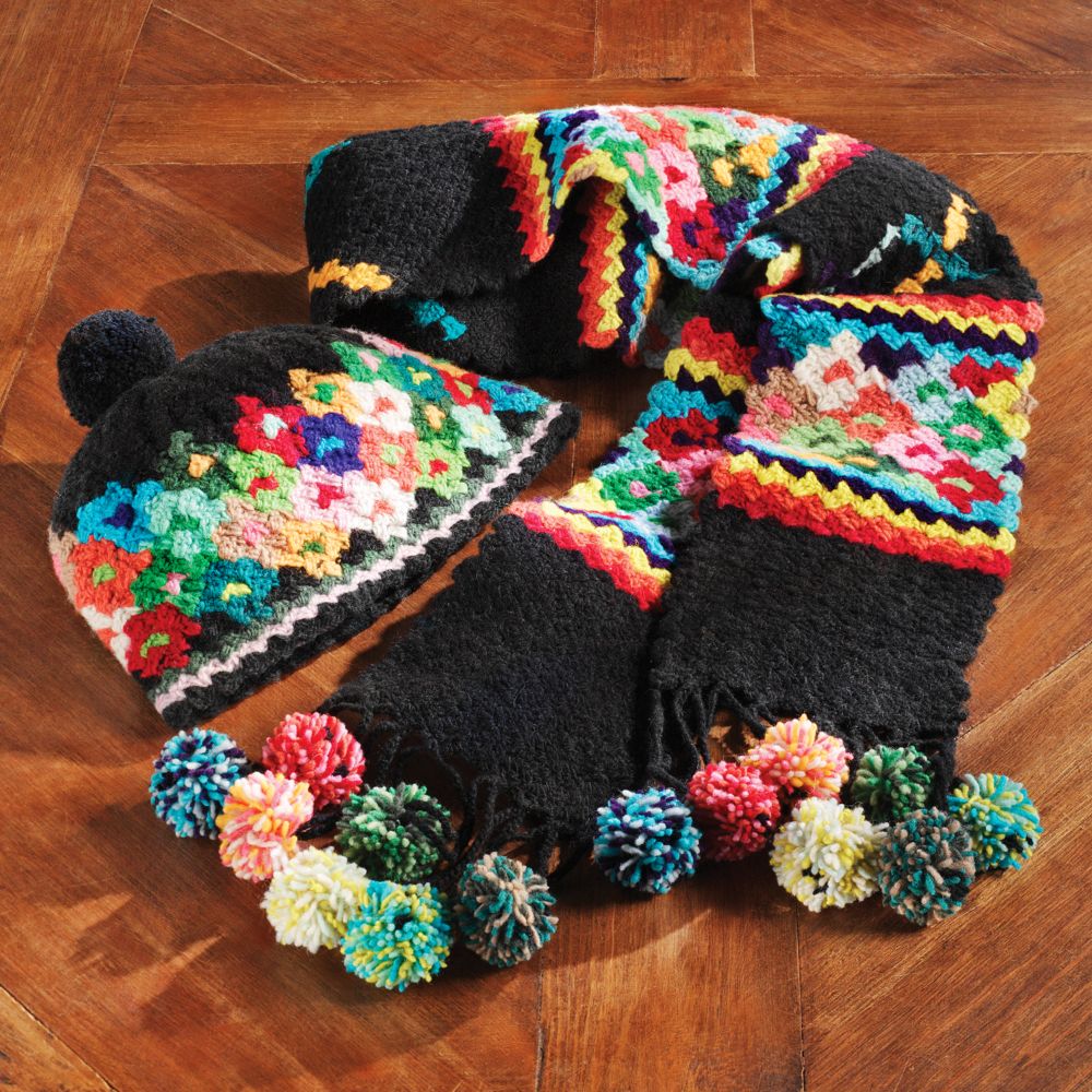 Juliaca Crochet Hat and Scarf Set