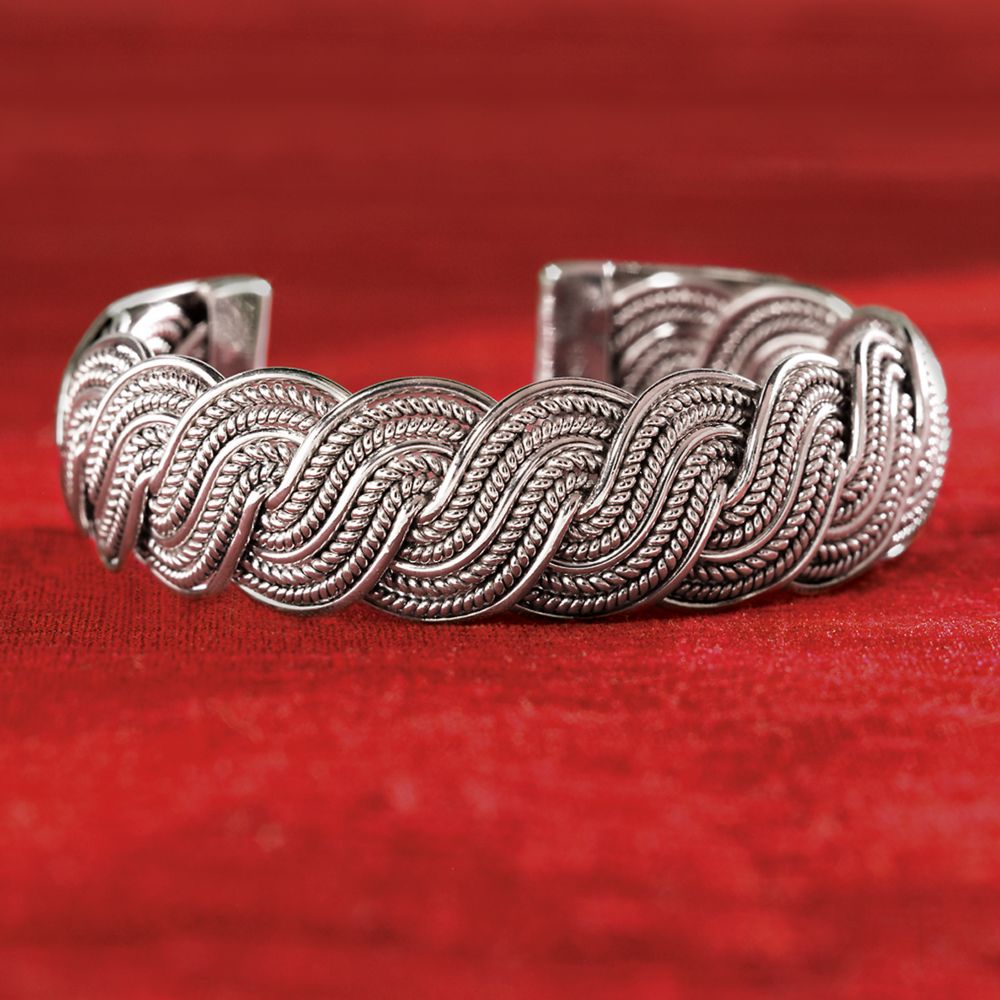 The National Geographic Online Store - Silver Harmony Bracelet : thailand bracelet thai silver jewelry