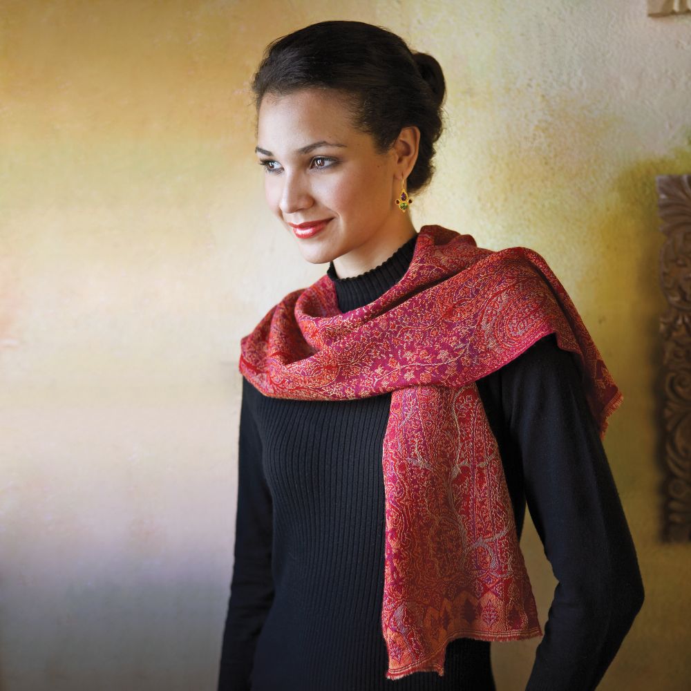 Jamavar Wool Scarf