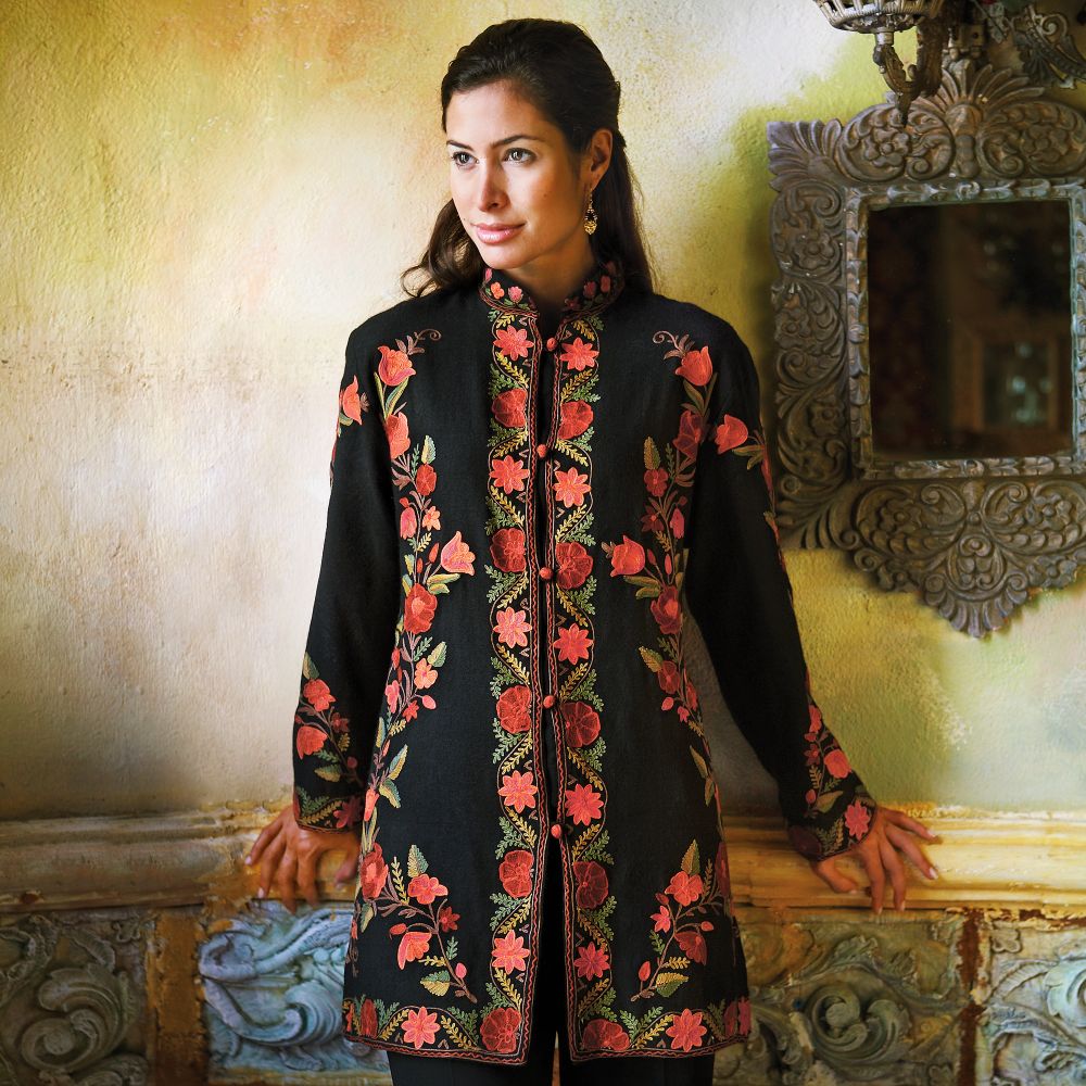 Kashmiri Floral Wool Jacket