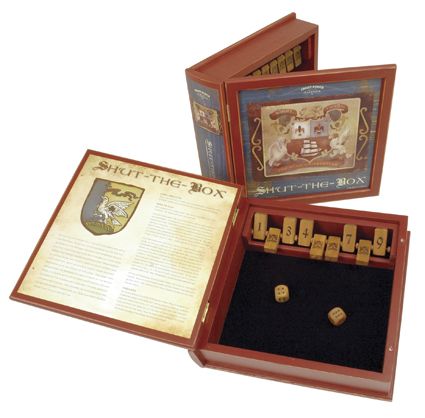 Shut the Box Game - Bookshelf Edition