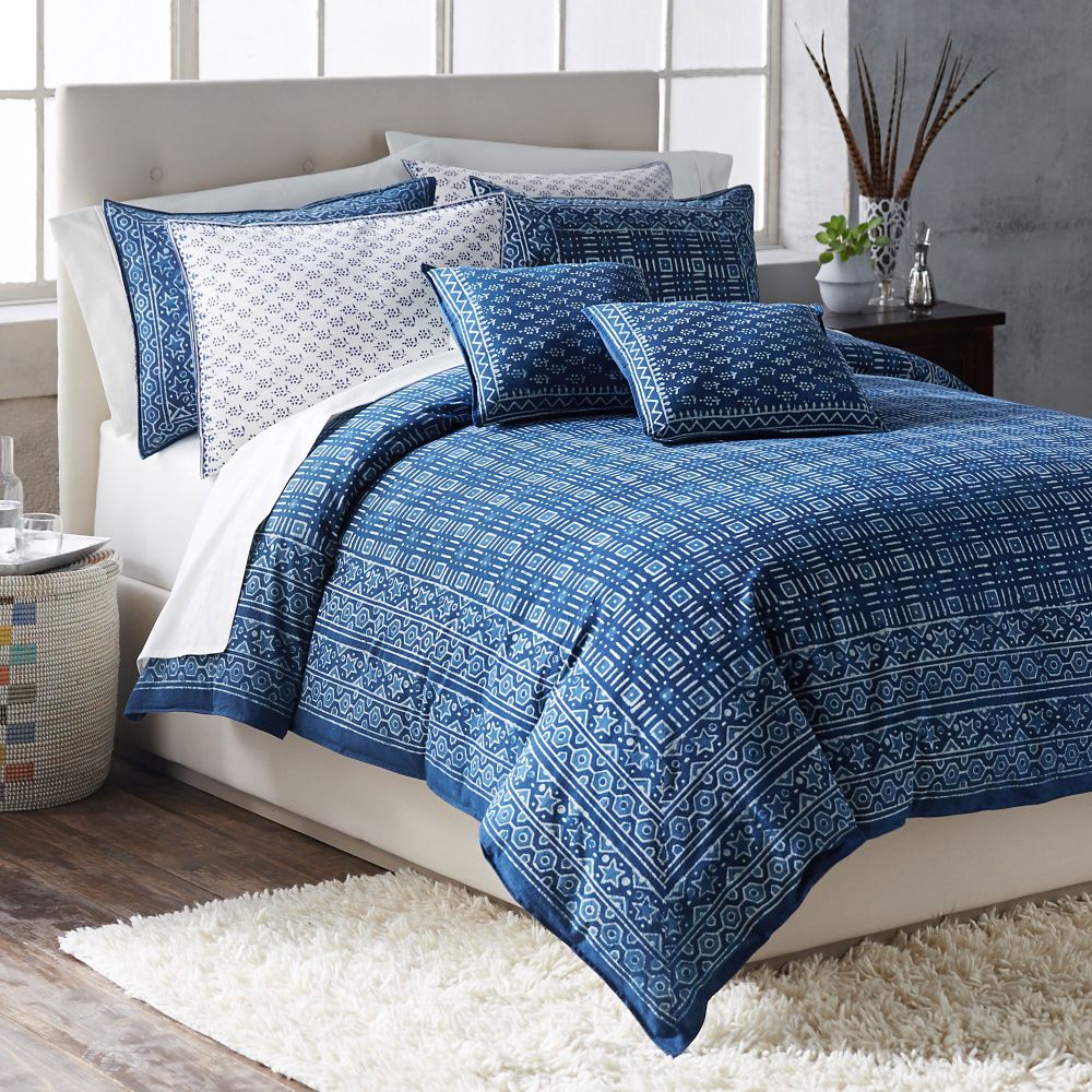 White Floral Standard Sham