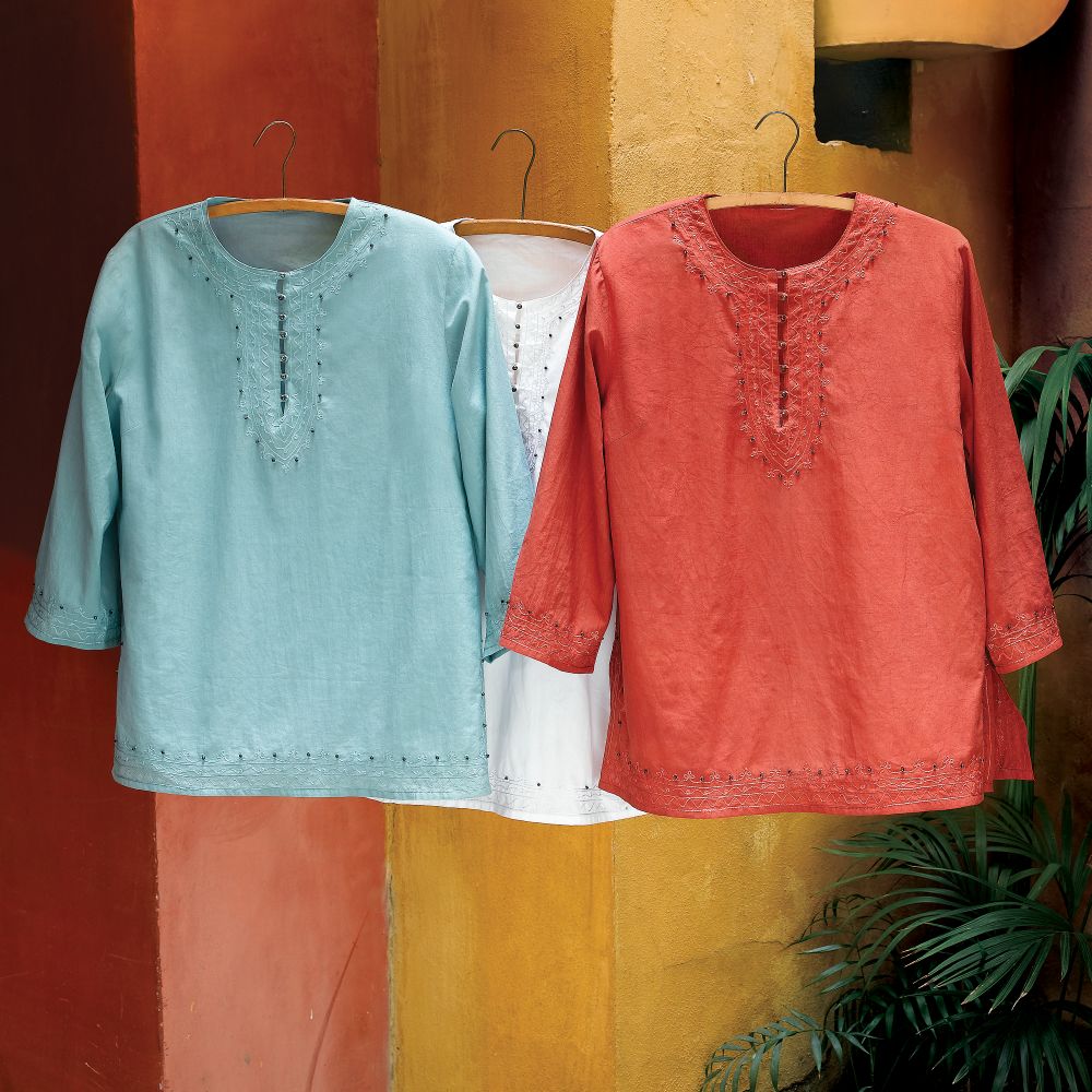 Land of Five Rivers Embroidered Tunic - Get Details