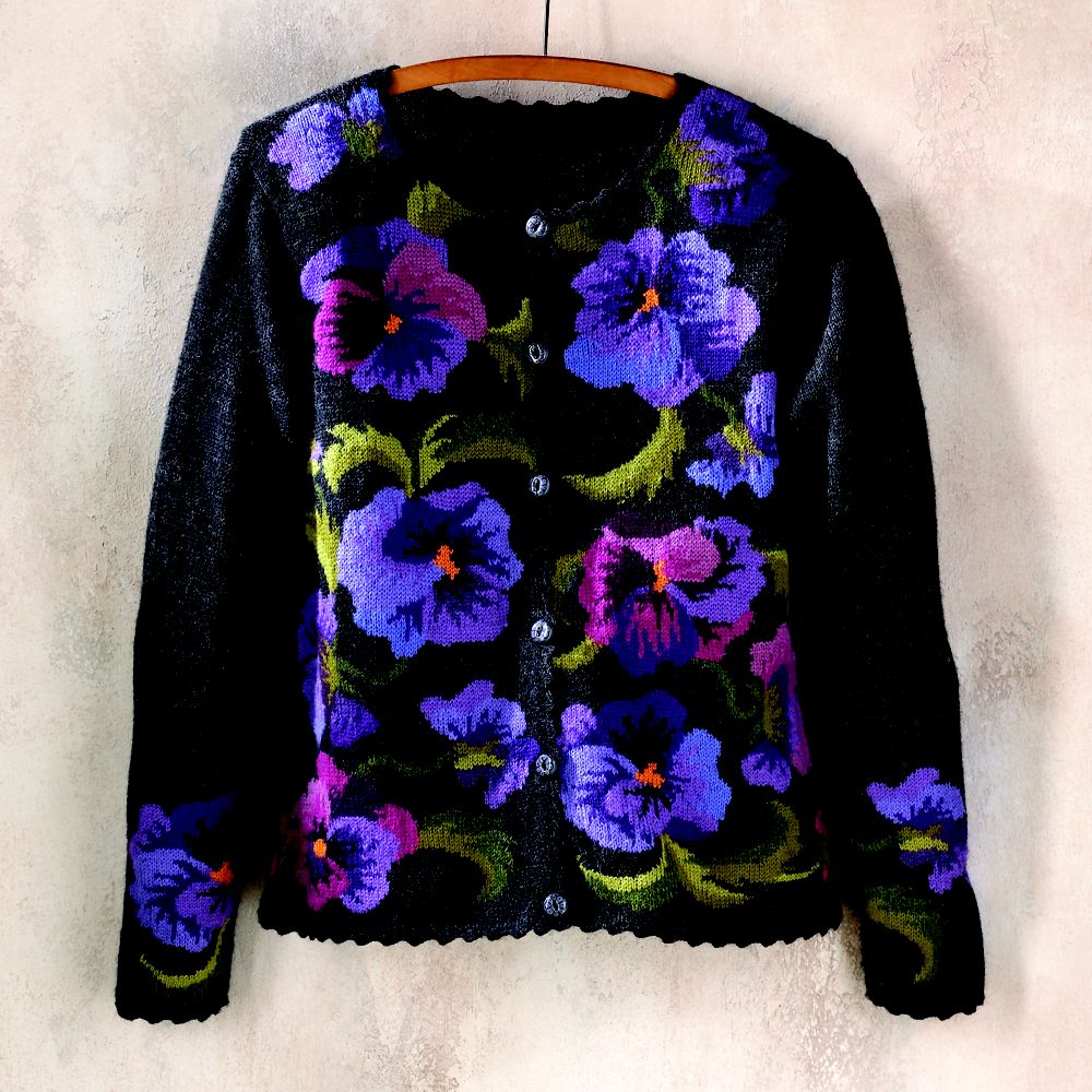 Peruvian Pansy Cardigan