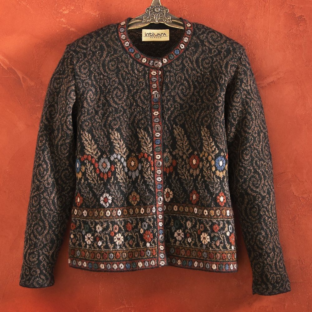 Alpaca Sweater - Andean Blossom Alpaca Sweater