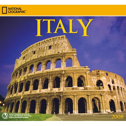 2008 National Geographic Italy Wall Calendar